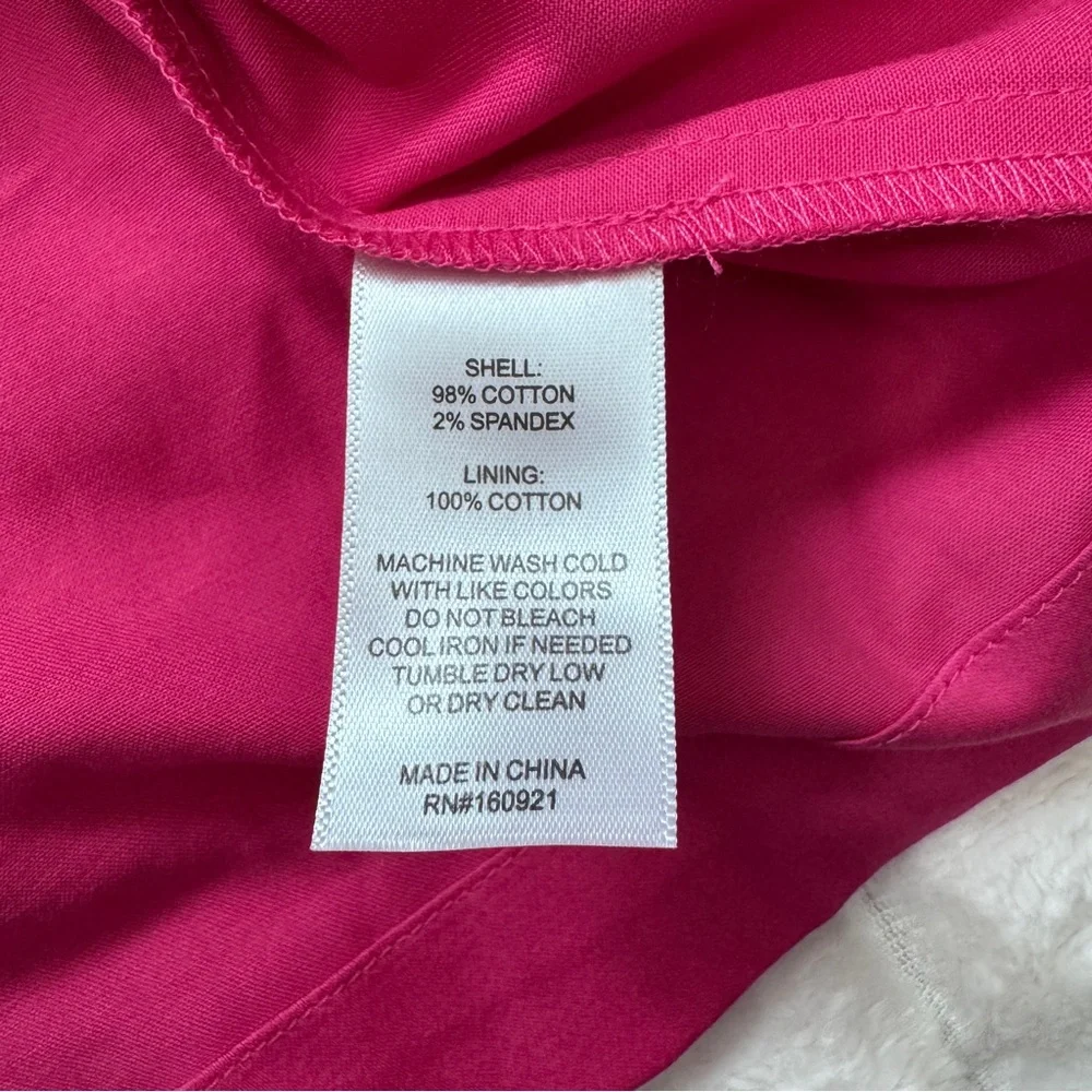 NEW Alden Adair XS Magenta Pink Athena Rhinestone Button Puff Sleeve Dress - Picture 7 of 7